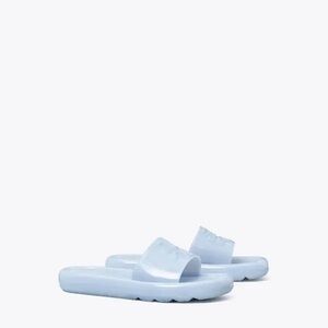 Bubble Jelly Slides - Tory Burch - Dew Blue